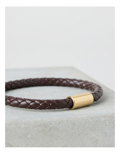 Braided Bracelet in Brown