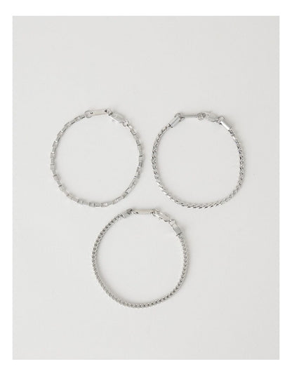 Sterling Silver Chain Bracelet 3 Pack