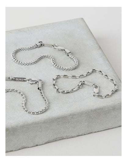 Sterling Silver Chain Bracelet 3 Pack