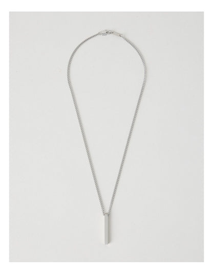 Sterling Silver Vertical Pendant Necklace