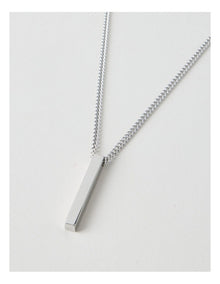 Sterling Silver Vertical Pendant Necklace