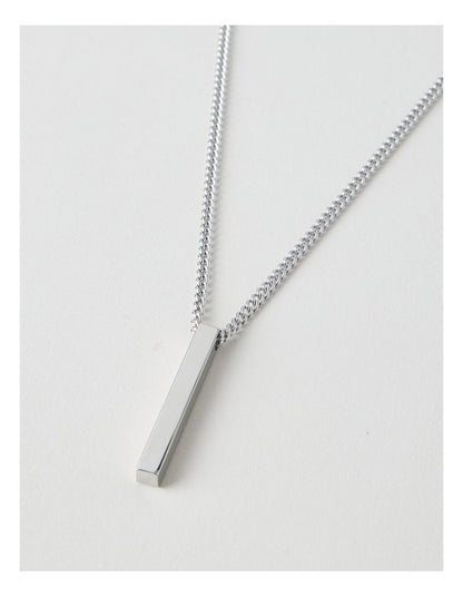 Sterling Silver Vertical Pendant Necklace