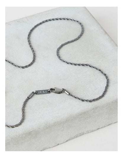 Sterling Silver Fine Rope Necklace