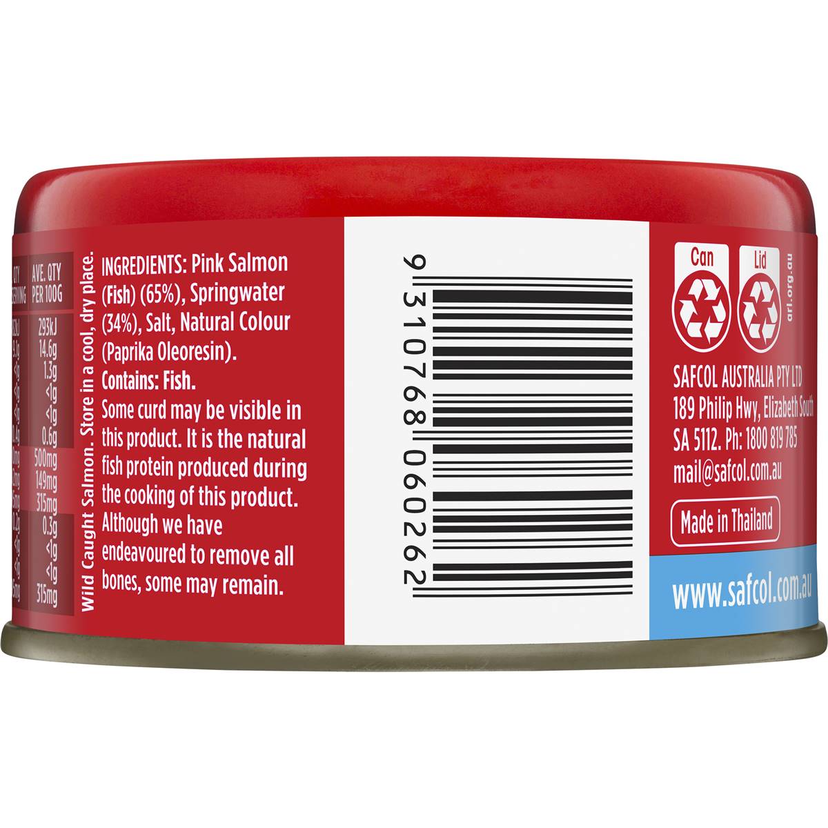 Safcol Salmon In Spring Water 95G