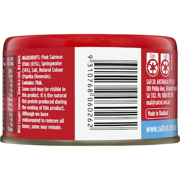 Safcol Salmon In Spring Water 95g