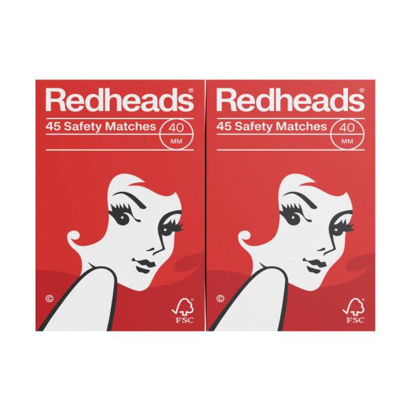 REDHEADS SHRINK WRAPPED MATCHES