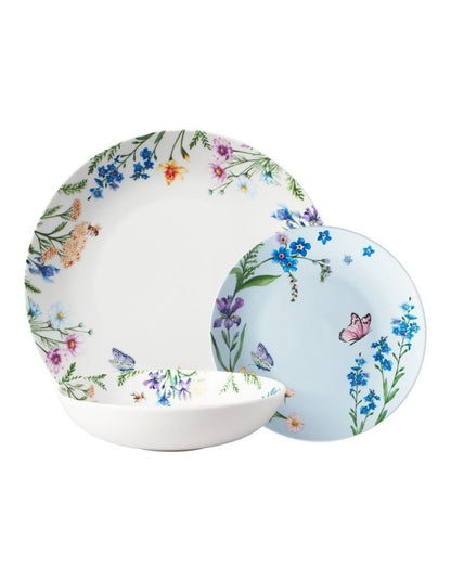 Fluttering Meadow Coupe 12 Piece Dinner Set Gift Boxed