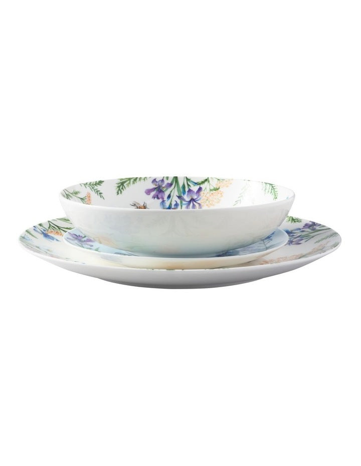 Fluttering Meadow Coupe 12 Piece Dinner Set Gift Boxed