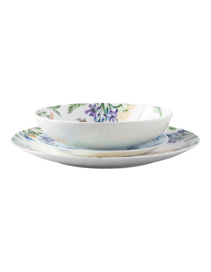 Fluttering Meadow Coupe 12 Piece Dinner Set Gift Boxed
