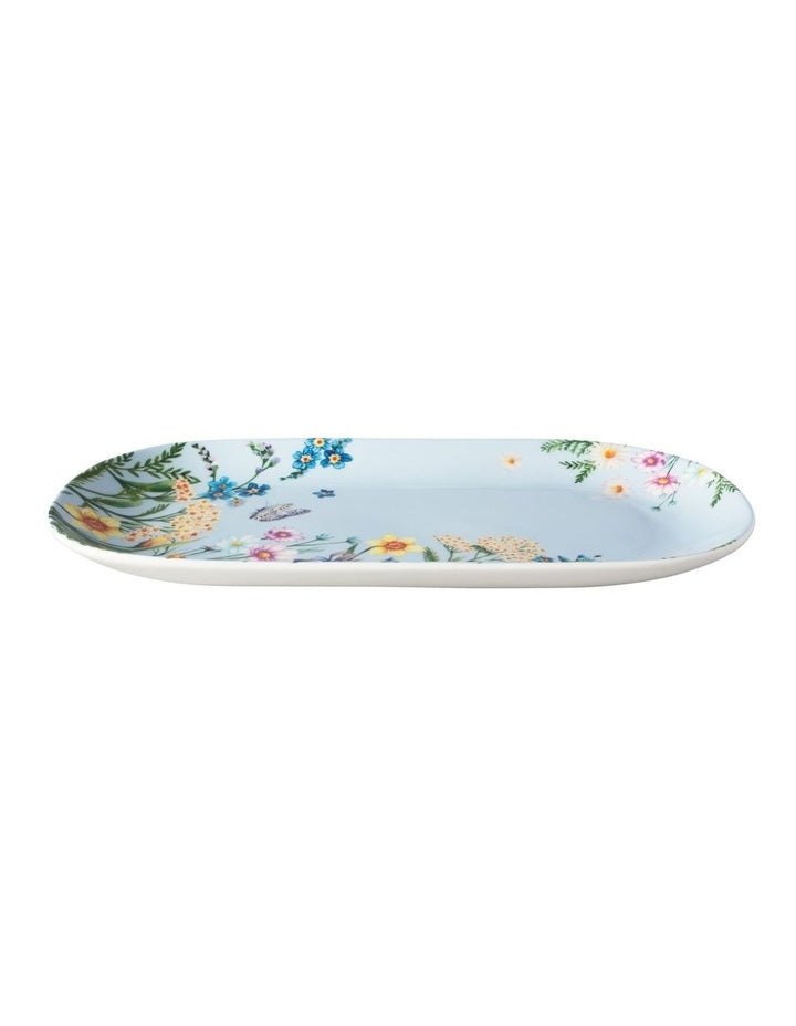 Fluttering Meadow Oblong Platter 33x17.5cm Gift Boxed