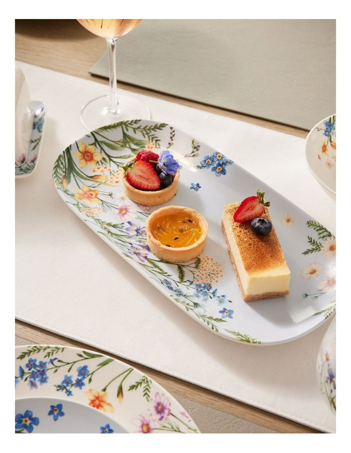 Fluttering Meadow Oblong Platter 33x17.5cm Gift Boxed