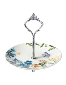 Fluttering Meadow 2 Tiered Cake Stand 15&19cm Gift Boxed