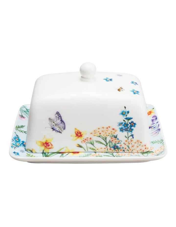 Fluttering Meadow Butter Dish 15.5x10x9.5cm Gift Boxed