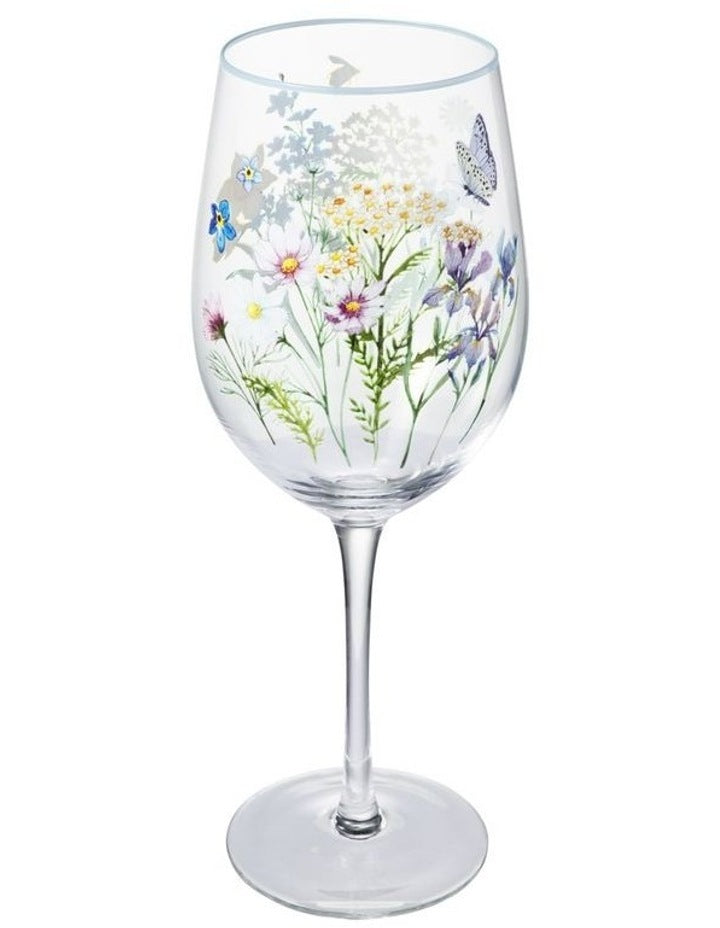 Fluttering Meadow Wine Glass 500ML Set of 2 Gift Boxed