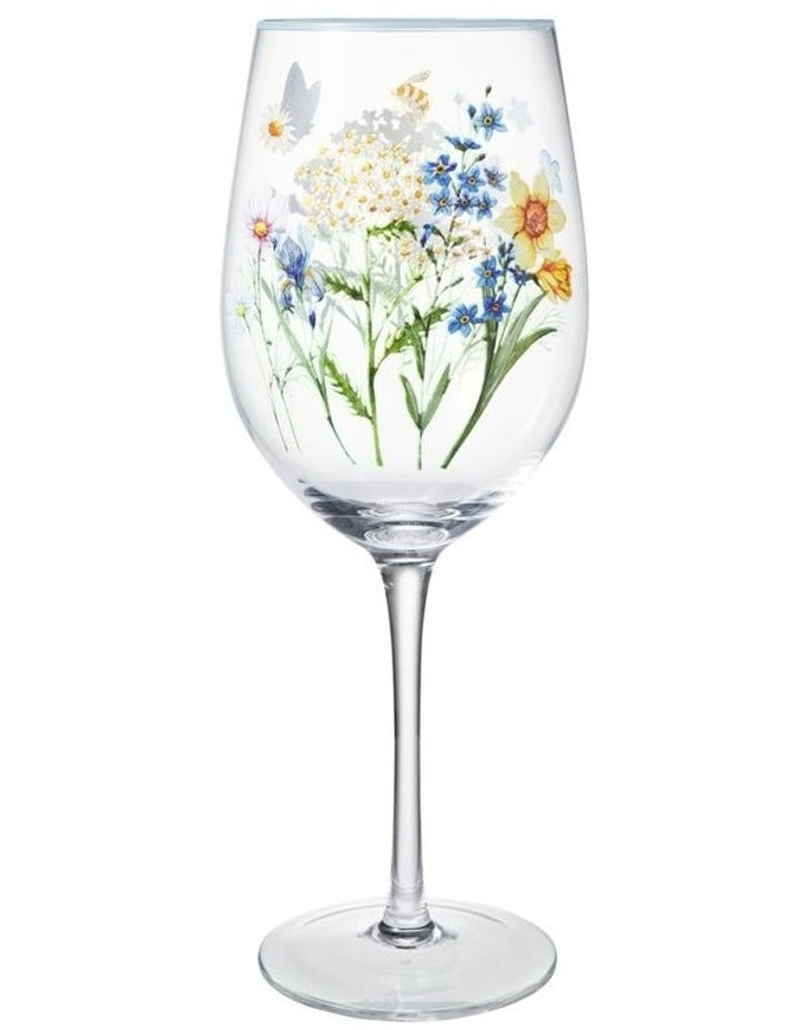 Fluttering Meadow Wine Glass 500ML Set of 2 Gift Boxed