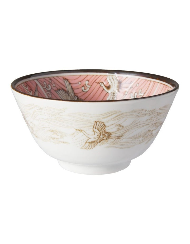 Crane Bowl 12x6.4cm Pink