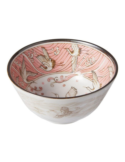 Crane Bowl 12x6.4cm Pink