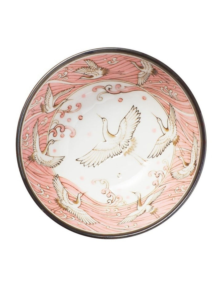 Crane Bowl 12x6.4cm Pink