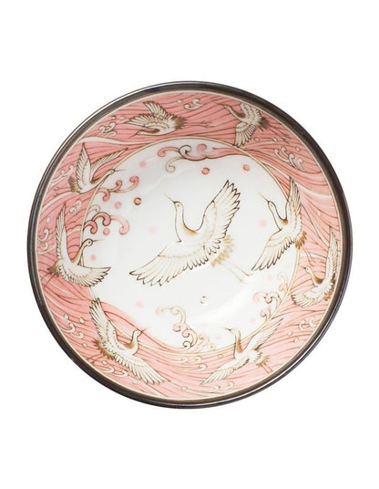 Crane Bowl 12x6.4cm Pink
