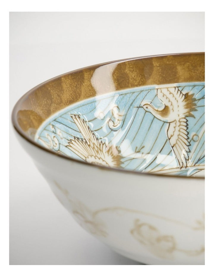 Crane Ramen Bowl 21x7.8cm Light Blue