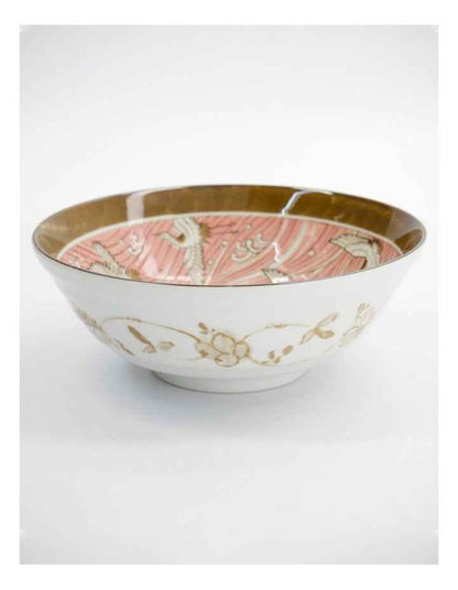 Crane Ramen Bowl 21x7.8cm Pink