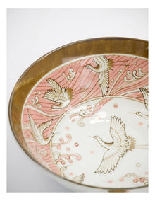 Crane Ramen Bowl 21x7.8cm Pink