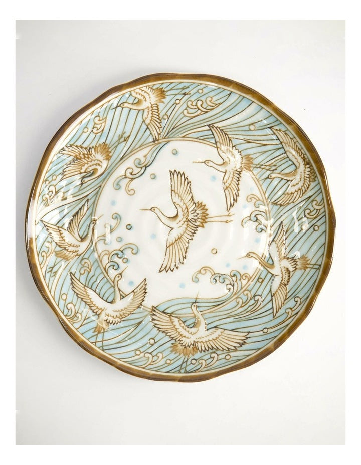 Crane Plate 16.5cm Light Blue