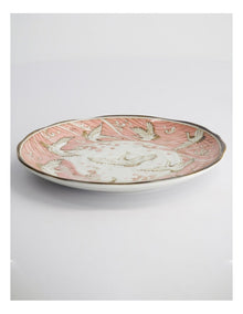 Crane Plate 16.5cm Pink