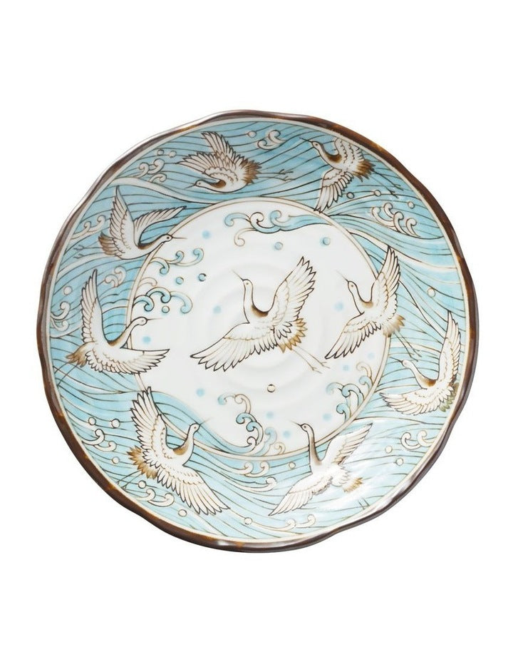 Crane Plate 22cm Light Blue