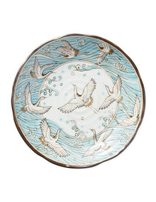 Crane Plate 22cm Light Blue