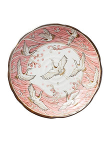 Crane Plate 22cm Pink