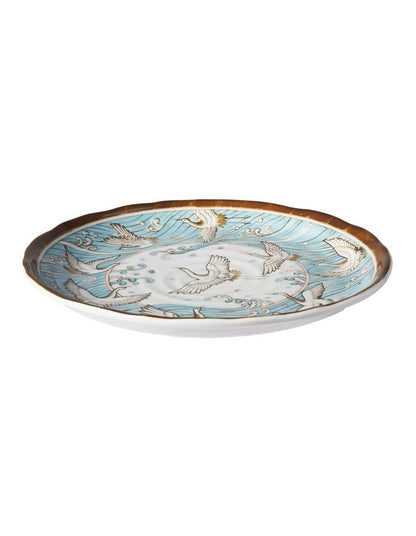 Crane Plate 25cm Light Blue