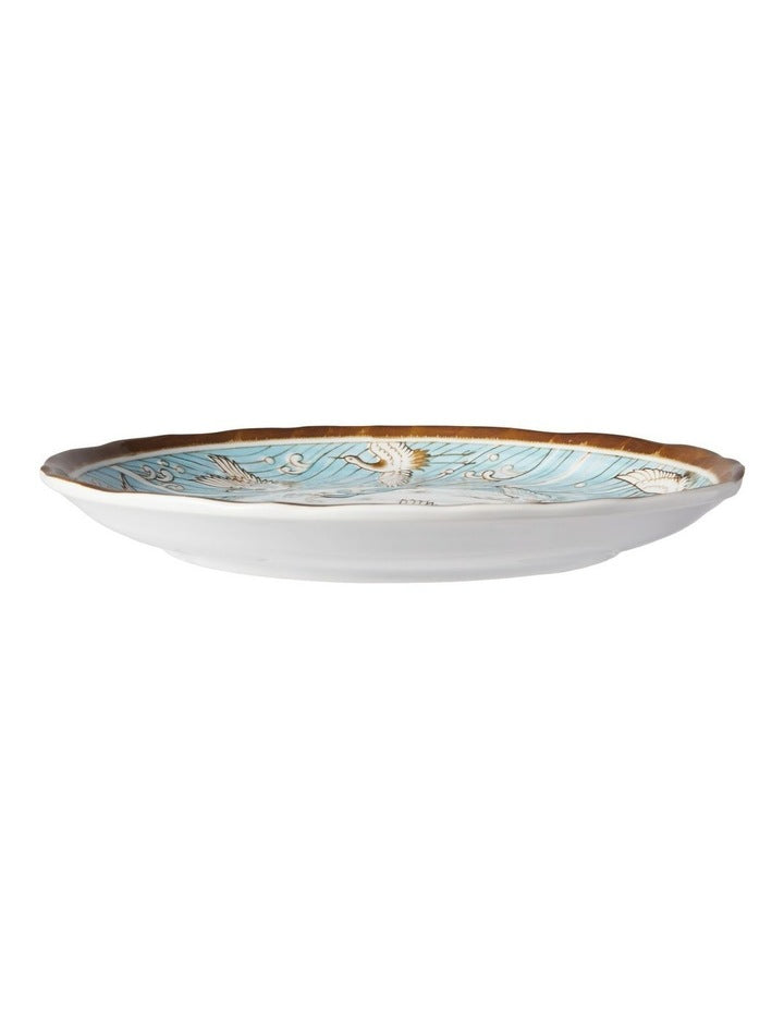 Crane Plate 25cm Light Blue