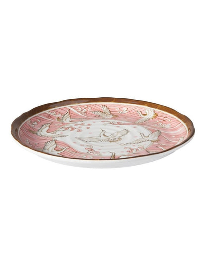 Crane Plate 25cm Pink