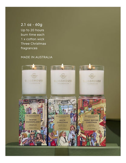 Christmas 3x60g Candle Trio