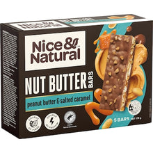 Nice & Natural Nut Butter Bars Peanut Butter & Salted Caramel 5 pack