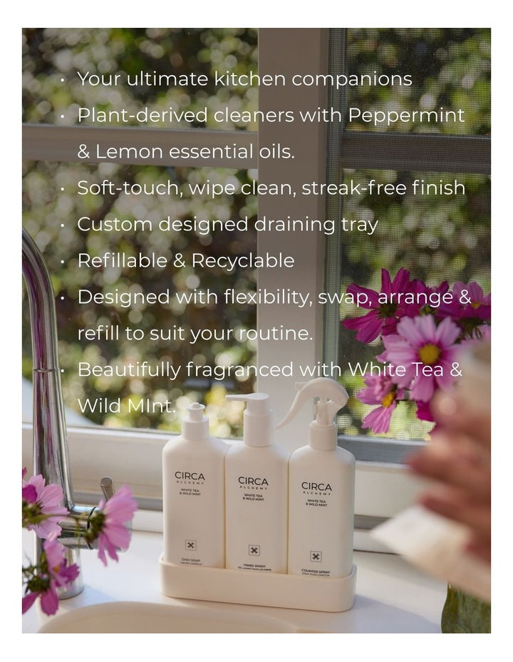 Alchemy White Tea & Wild Mint Kitchen Trio Kit 900mL