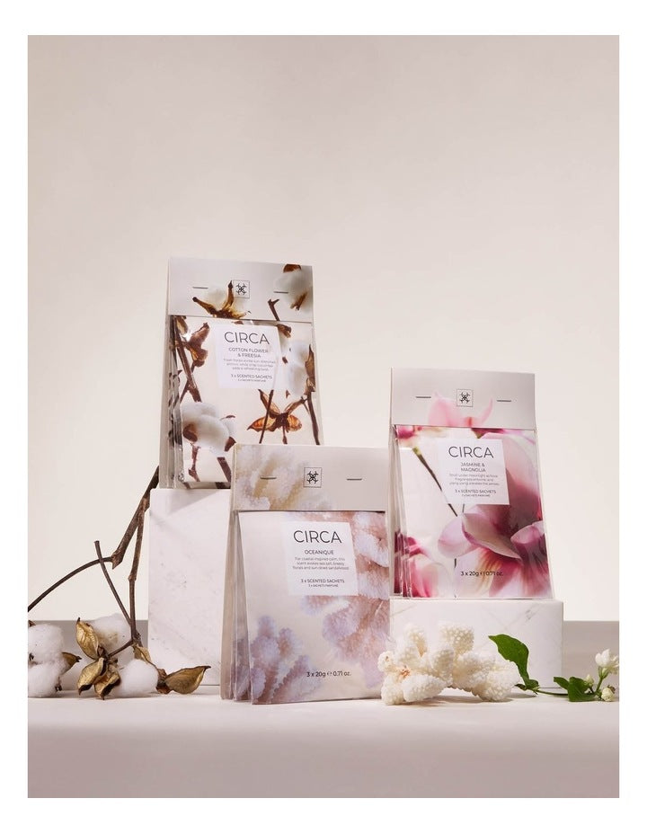 Jasmine & Magnolia Scented Sachet 3 x 20g