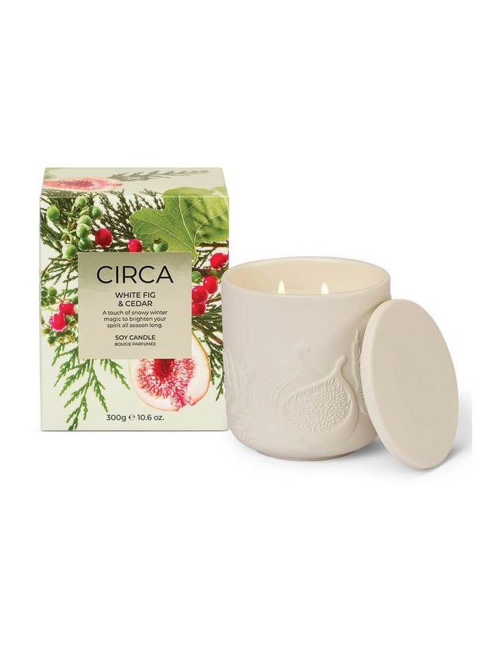 White Fig & Cedar Soy Candle 300g