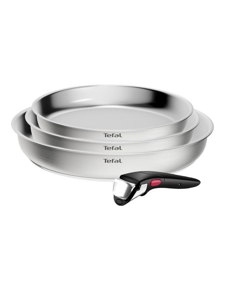 Ingenio Emotion+ Induction Stainless Steel Non-Stick 4pc Frypan Set