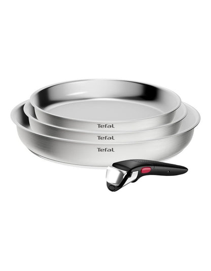 Ingenio Emotion+ Induction Stainless Steel Non-Stick 4pc Frypan Set