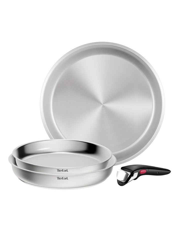 Ingenio Emotion+ Induction Stainless Steel Non-Stick 4pc Frypan Set