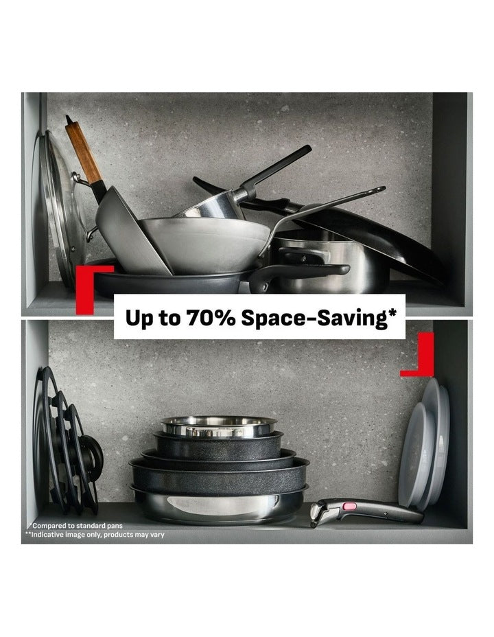 Ingenio Emotion+ Induction Uncoated Stainless Steel 4pc Pot Set