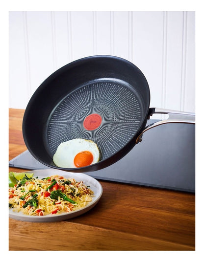 Cooks Classic Induction Non-Stick Hard Anodised Twin Pack Frypans 24/28cm