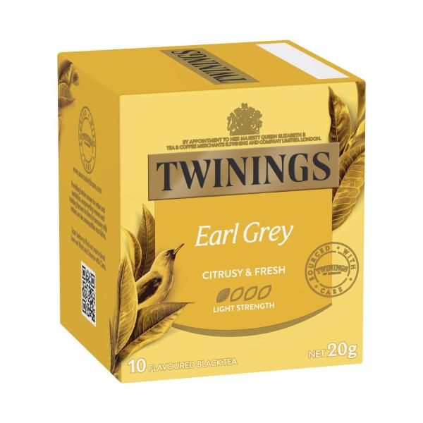 TWININGS TEA BAGS:EARL GREY:.:10 PACK