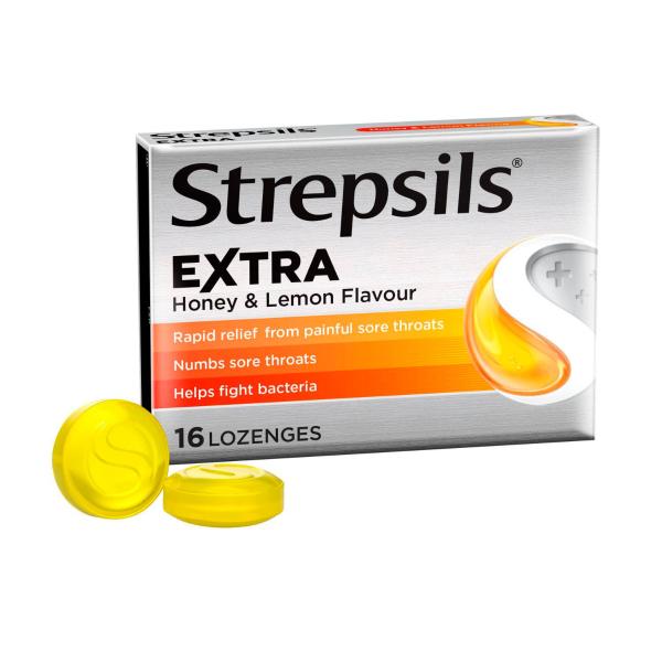 STREPSILS EXTRA LOZENGES HONEY & LEMON