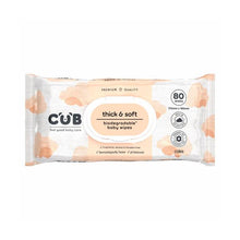 CUB GENTLE CARE PREMIUM THICK & SOFT FRAGRANCE FREE BABY WIPES 80 PACK
