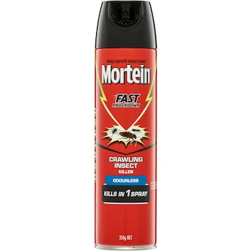 Mortein Fast Knockdown Odourless Crawling Insect Spray 350g