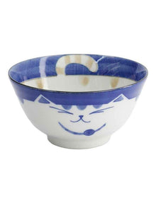 Kawaii Neko Cat Tayo Bowl 13x6.5cm Blue