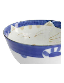 Kawaii Neko Cat Tayo Bowl 13x6.5cm Blue